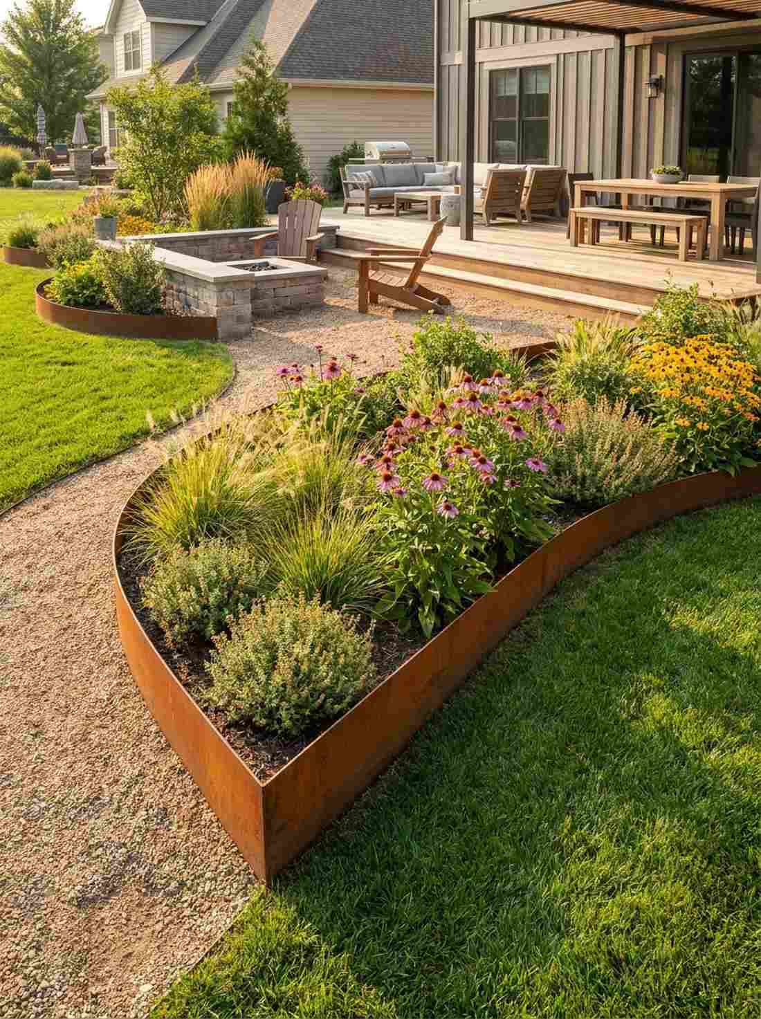 steel edging and coping