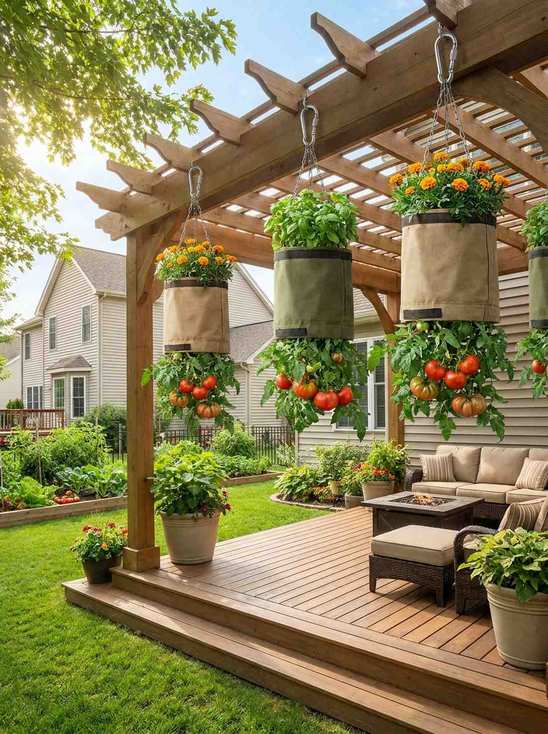 upside down tomato planters