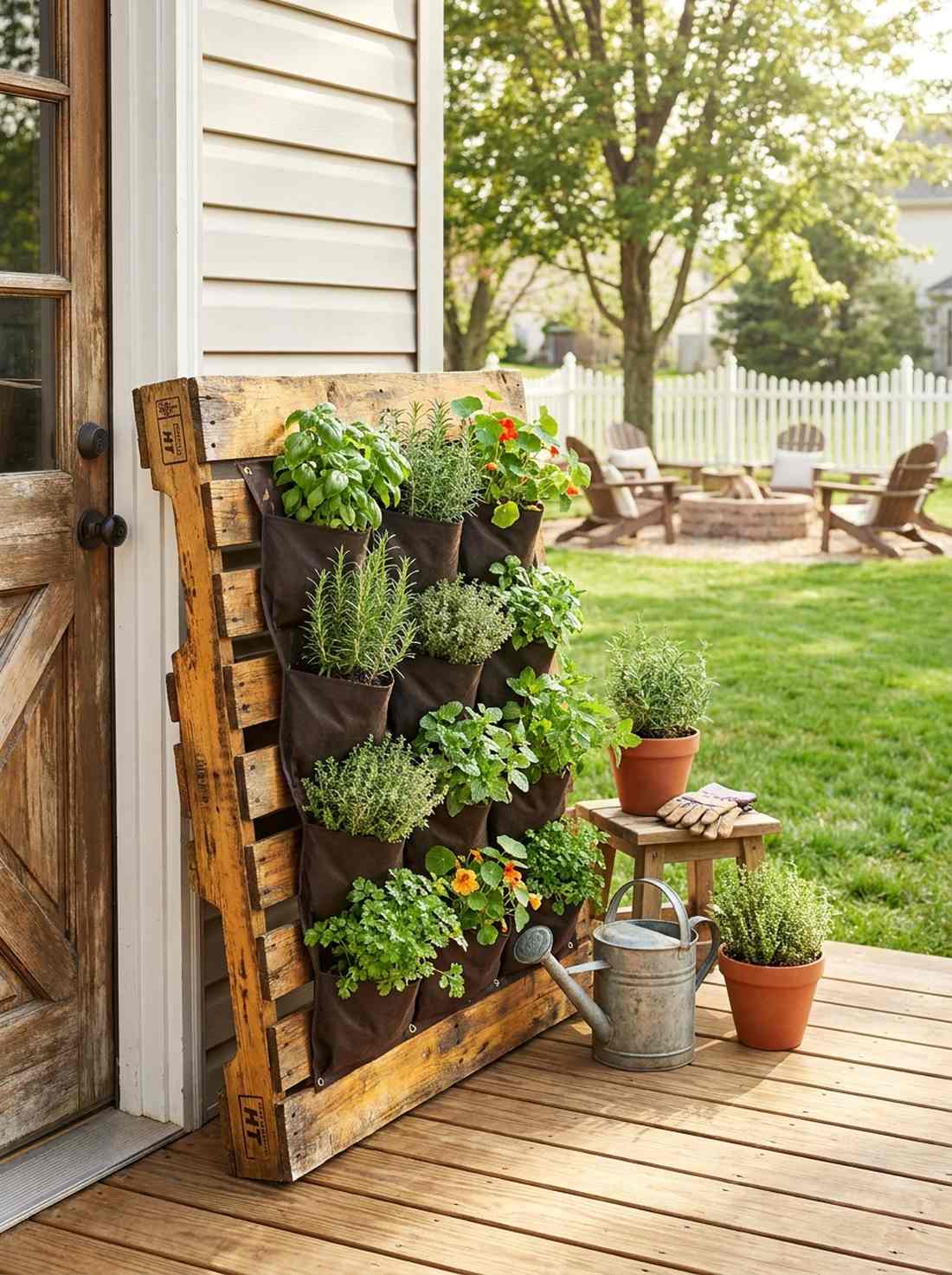 vertical pallet gardens