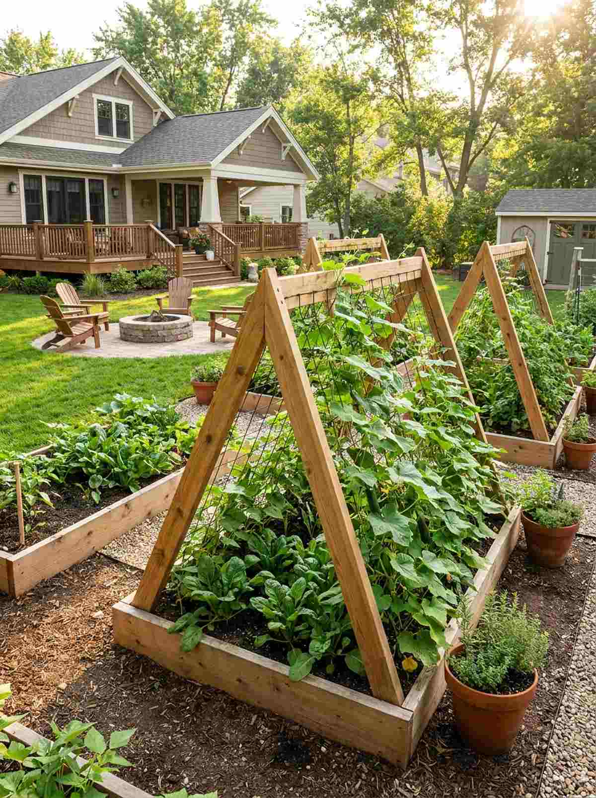 a frame trellis beds