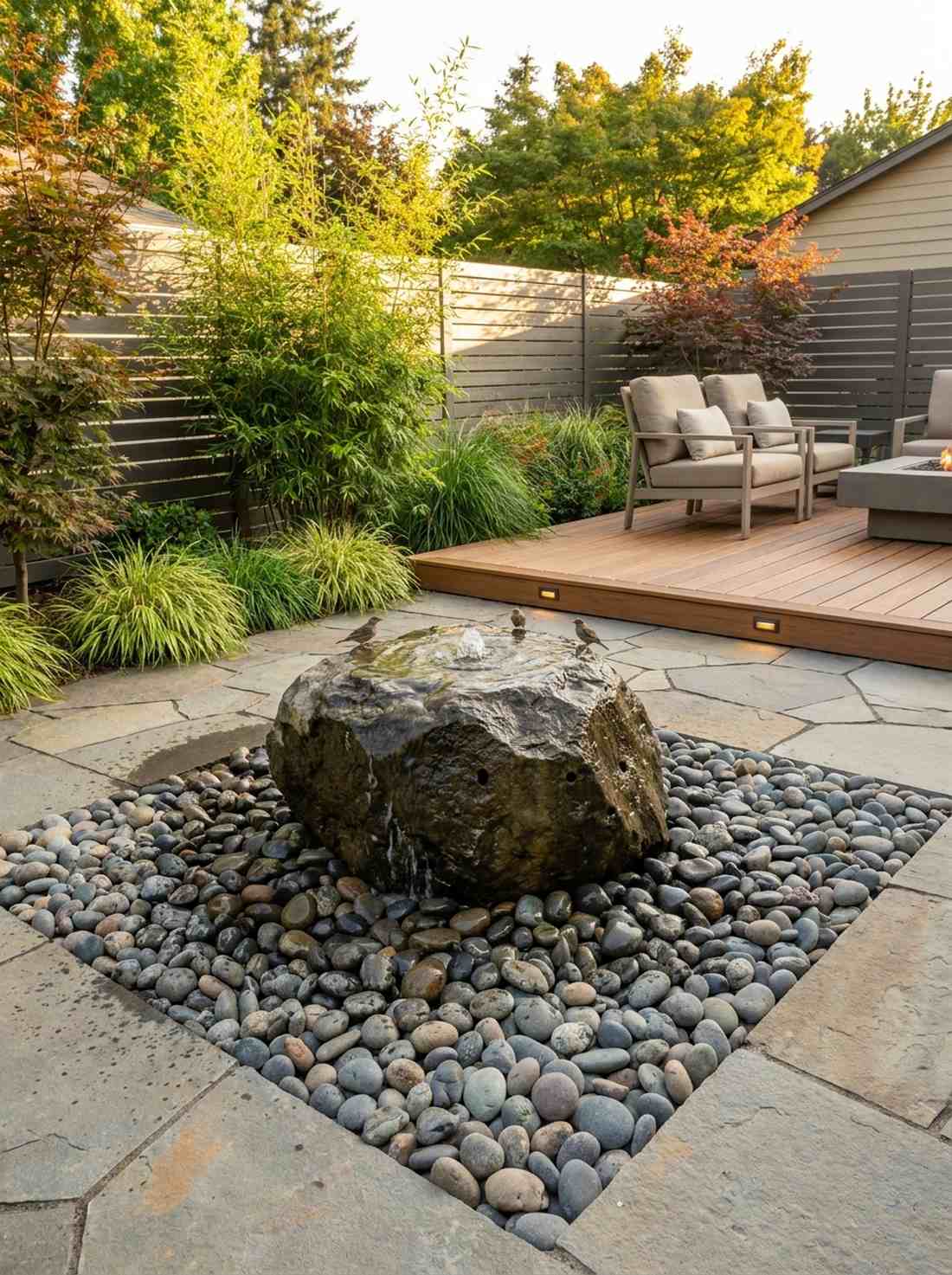bubbling rock feature