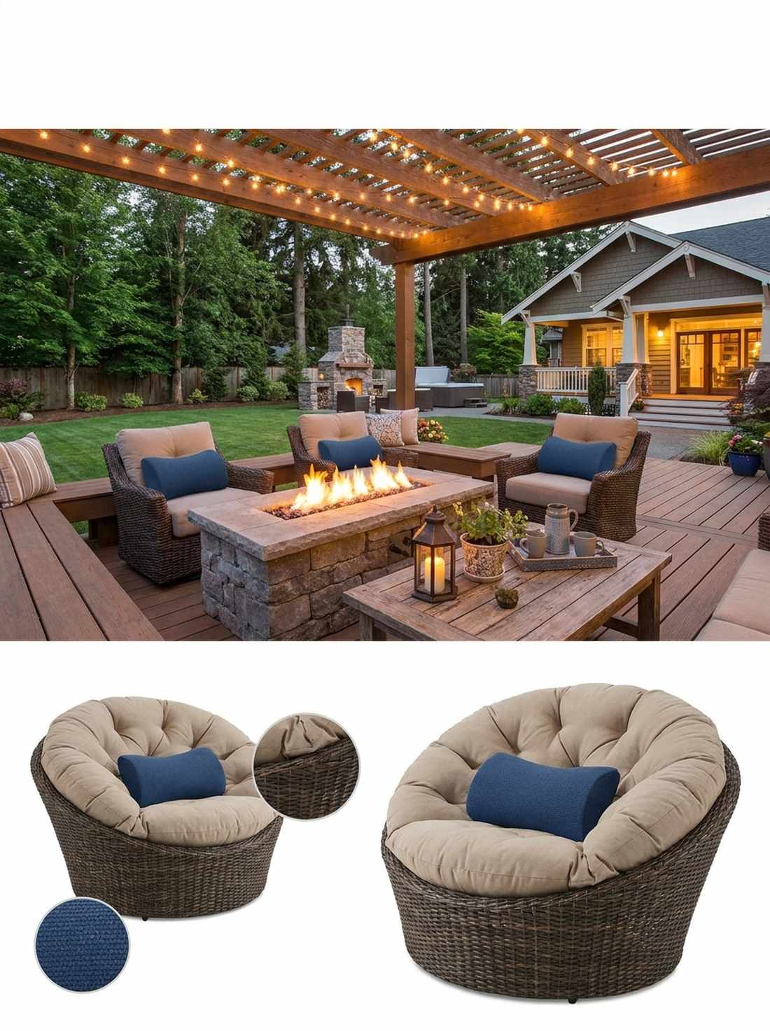 deep cushion club chair