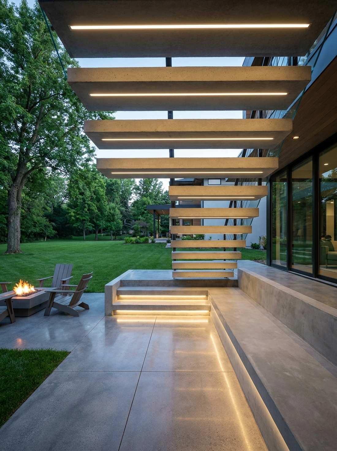 minimalist linear led strings