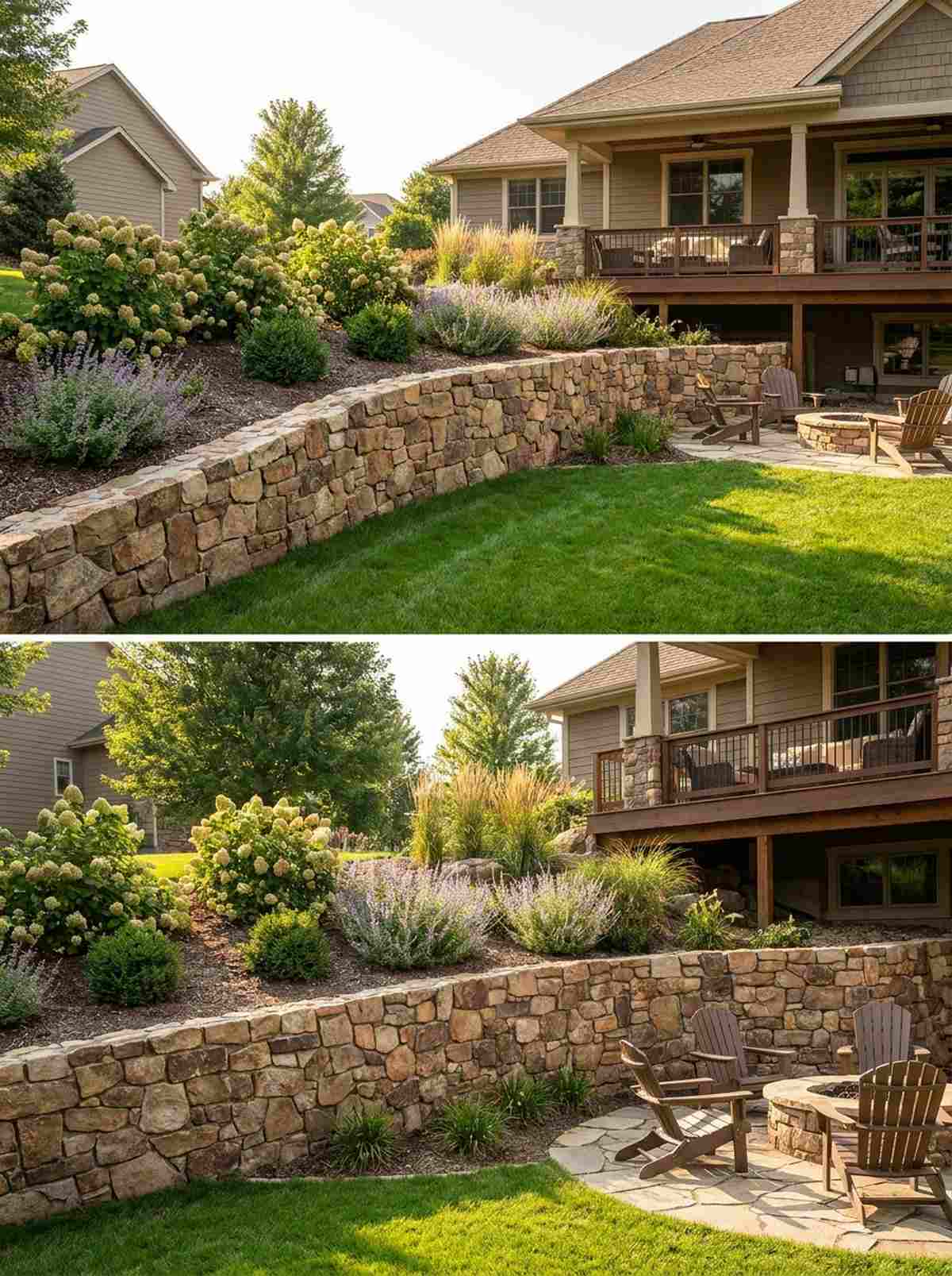 rubble stone mortar retaining wall