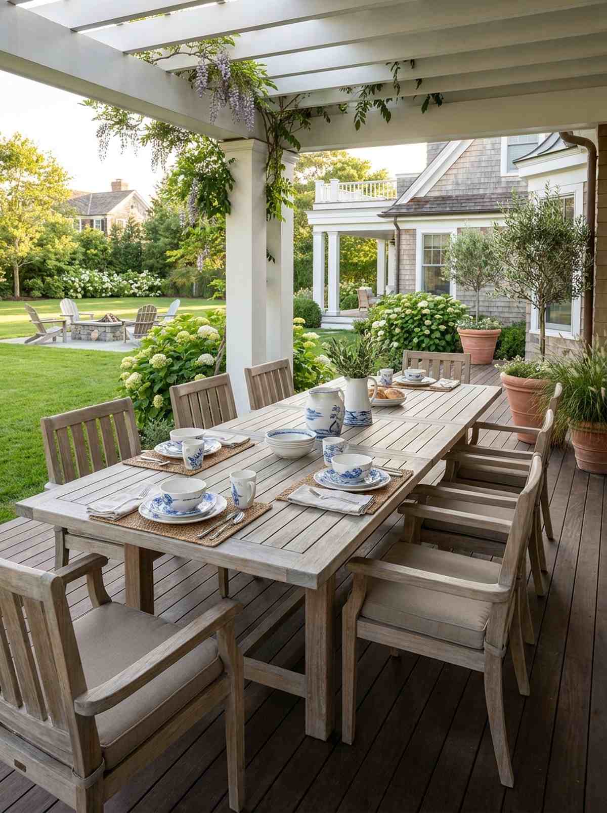 teak expansion table