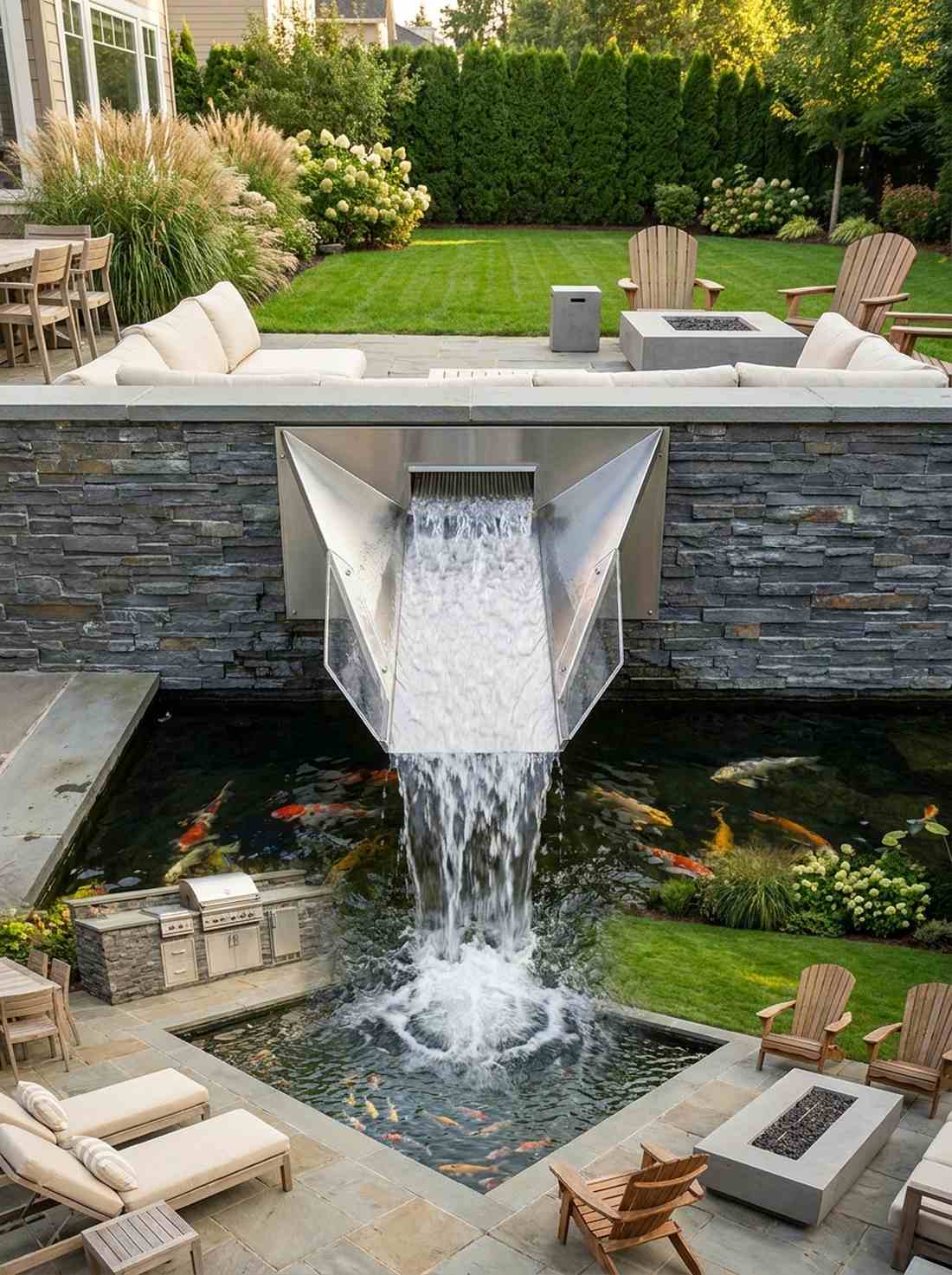 triangular wedge spillway