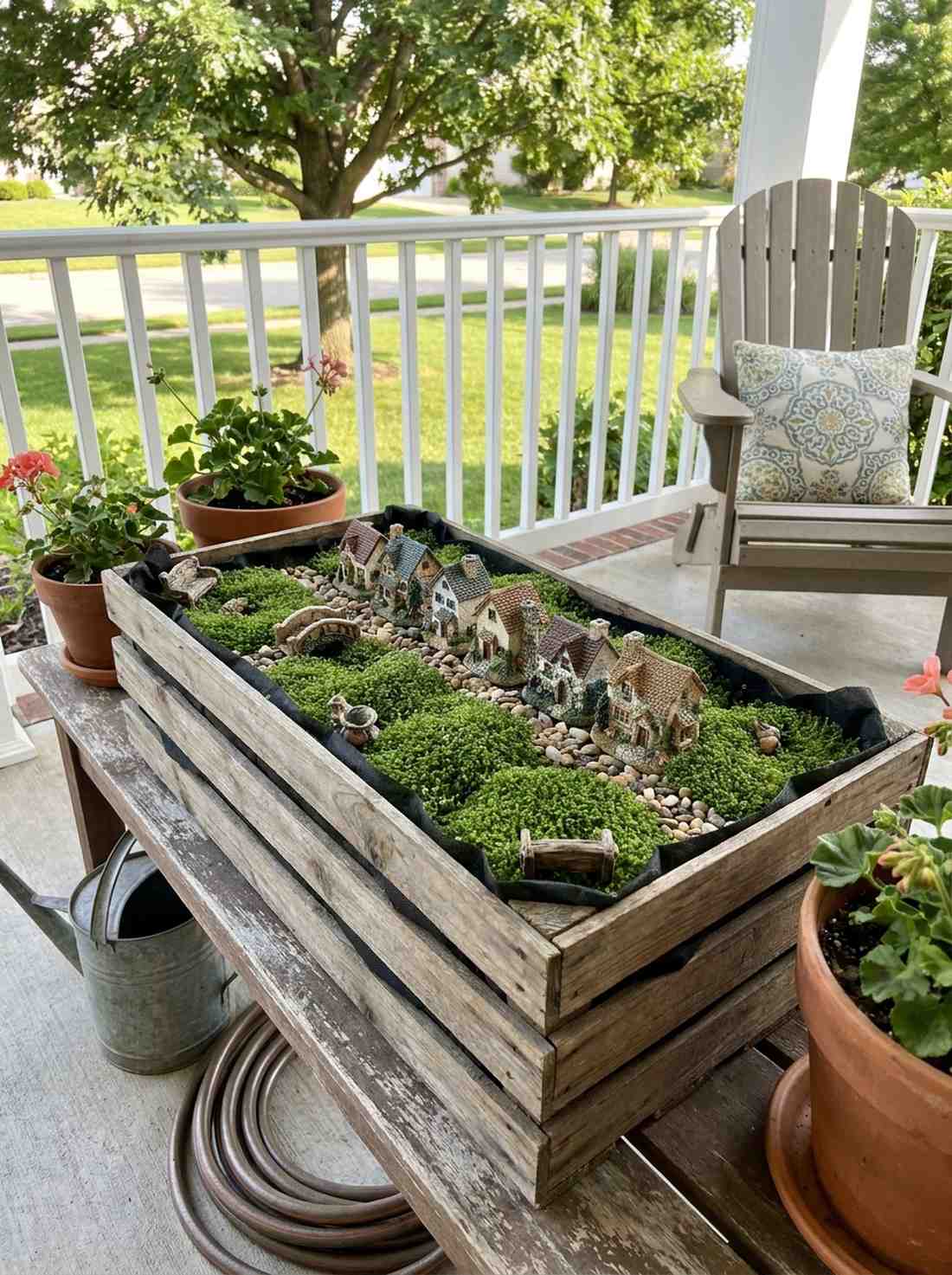 wooden crate rustic retreat