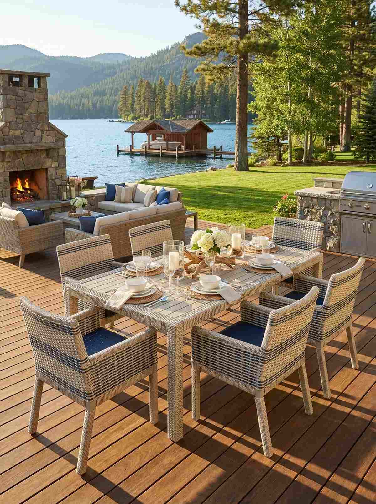 woven rope dining collection