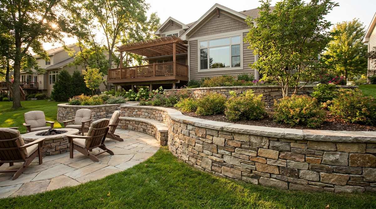 117 stone garden wall vertical