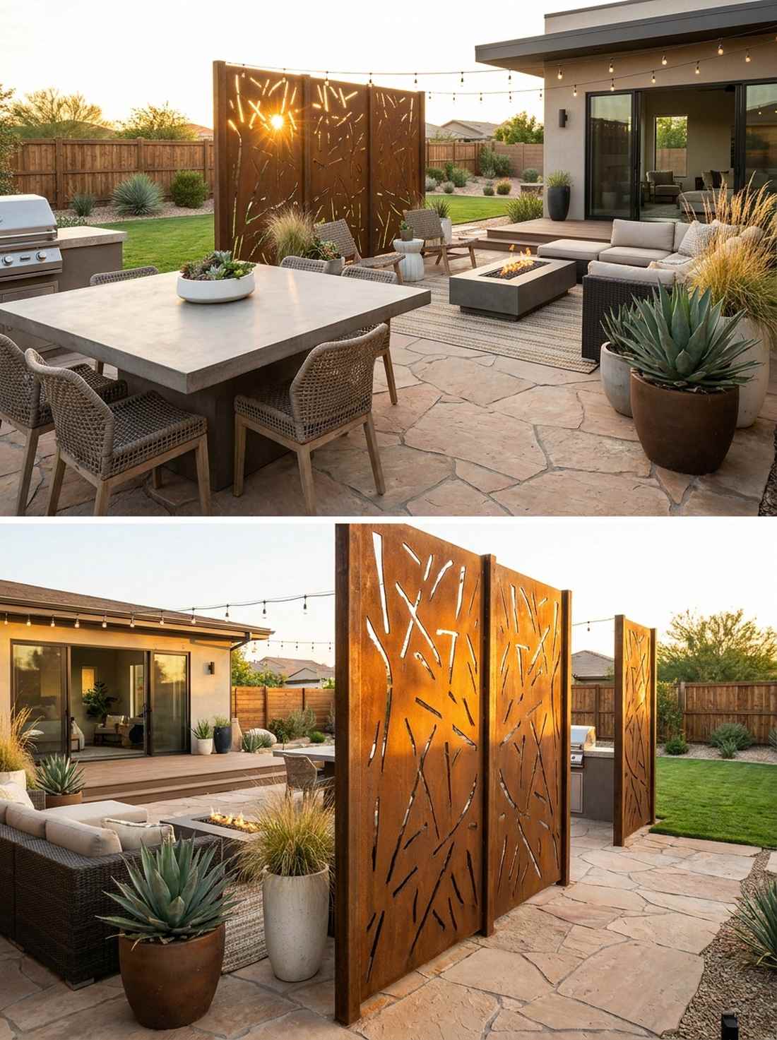 corten steel screens