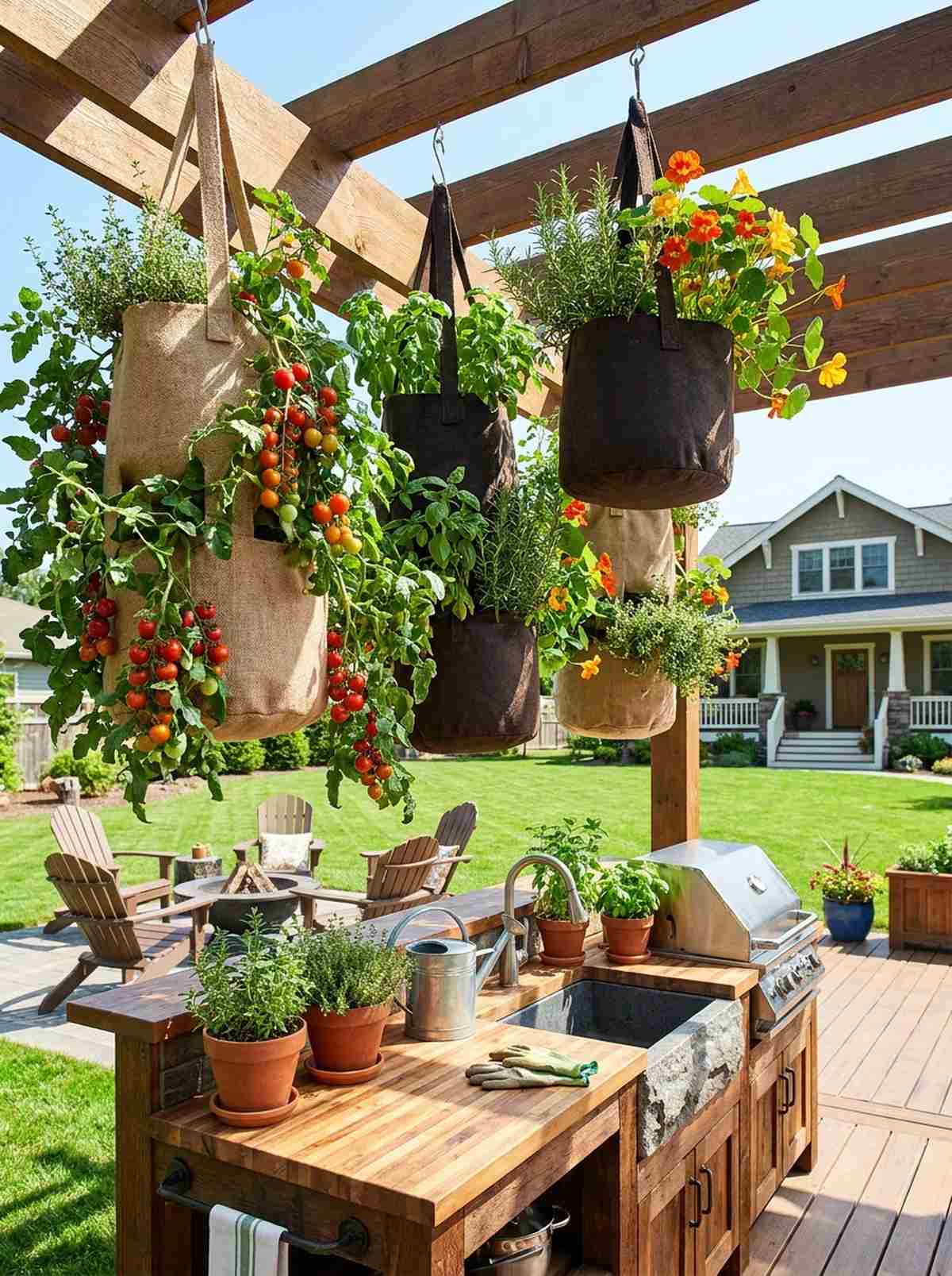 edible hanging garden