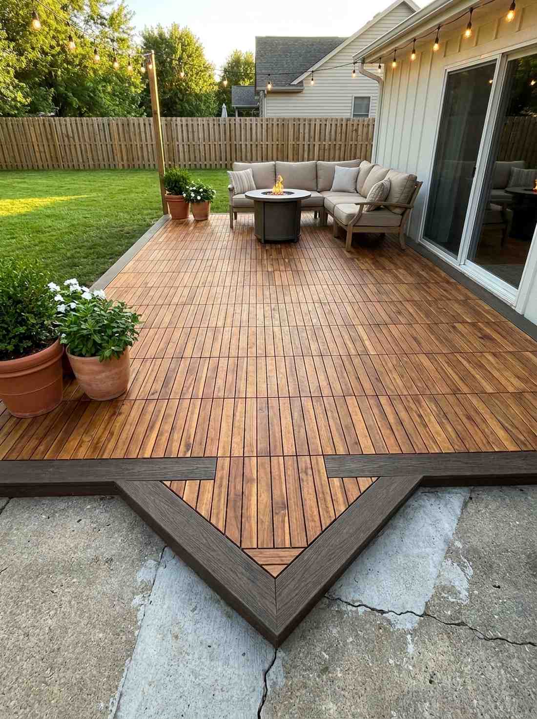 interlocking deck tile systems