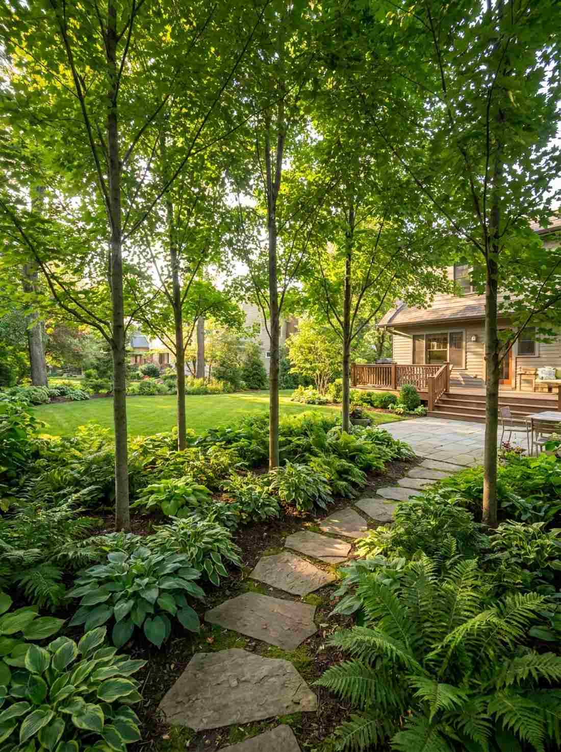 maple grove with understory