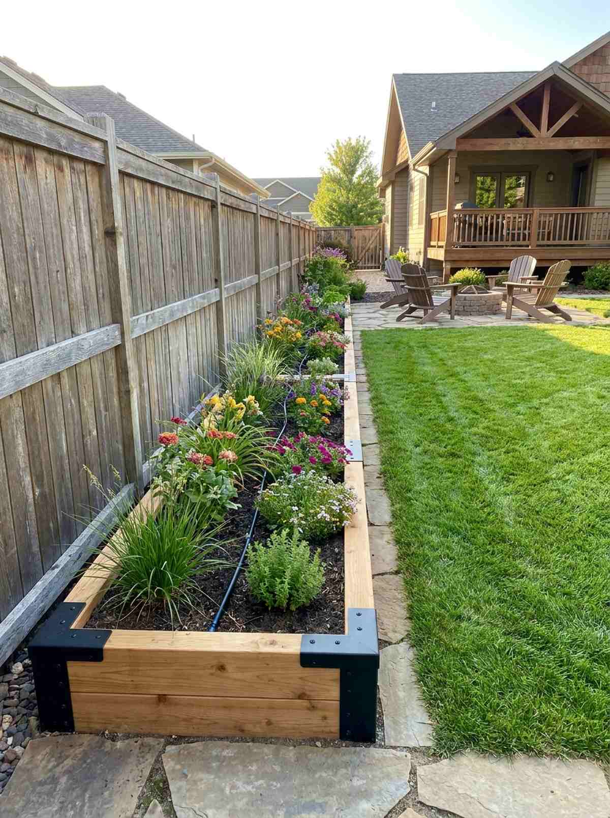 narrow border beds