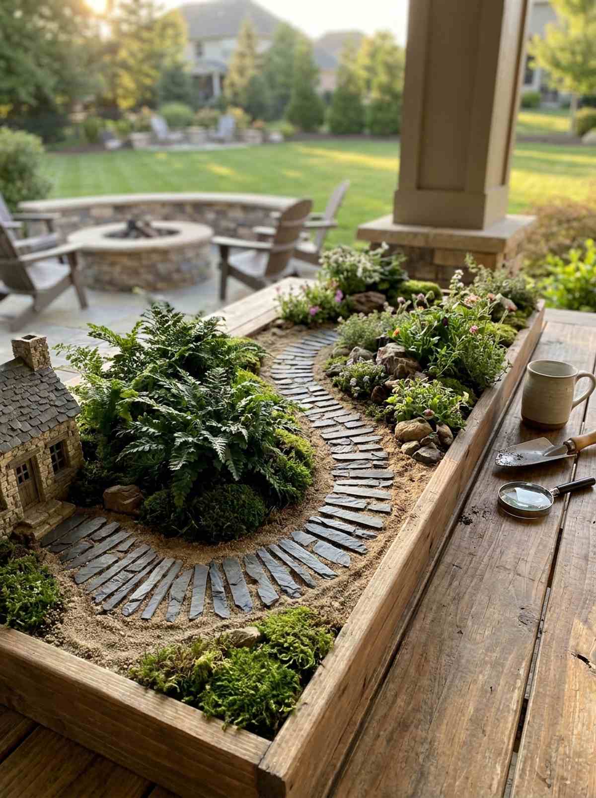 pebble stepping stone path