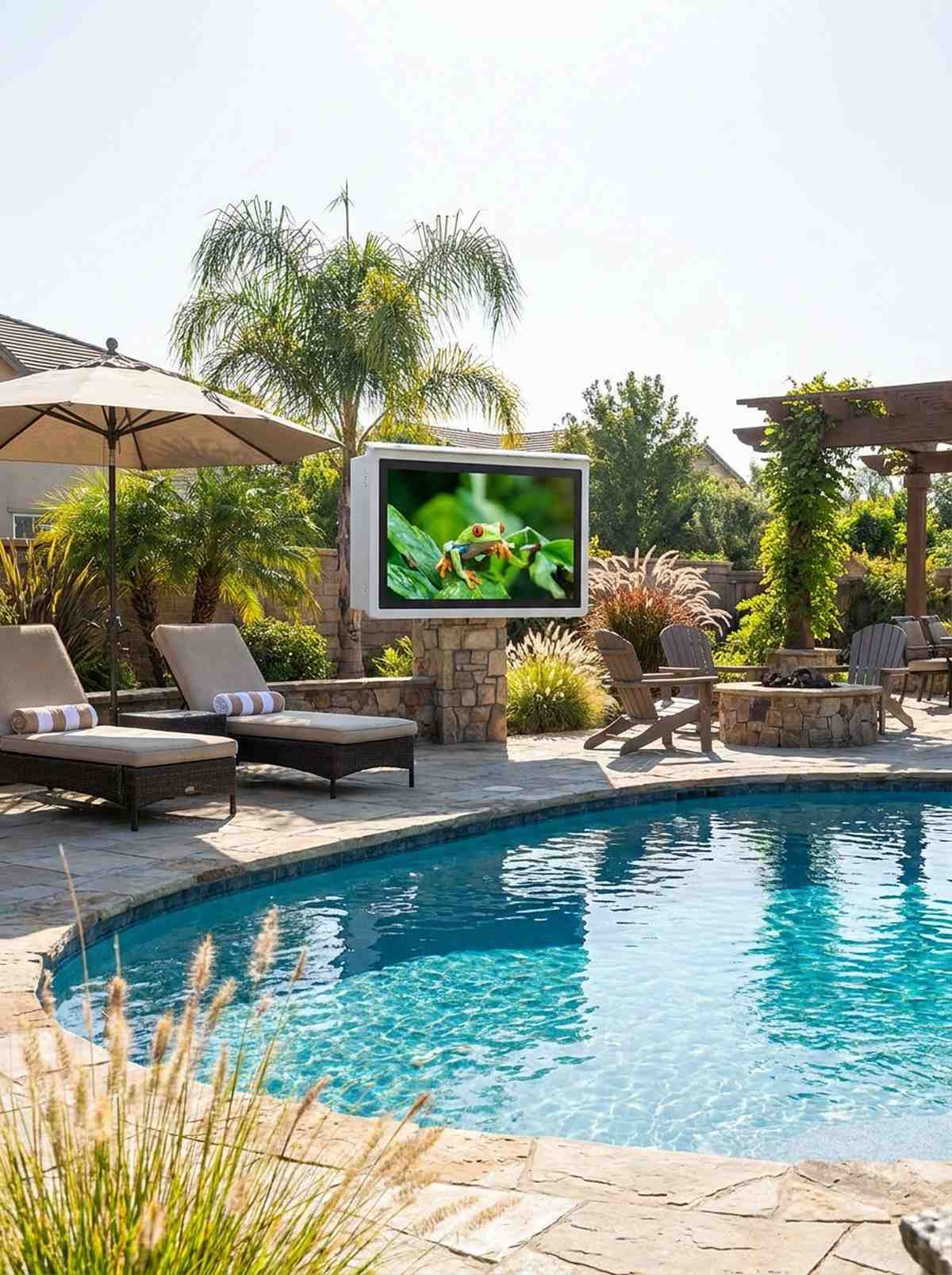 pool deck high brightness display