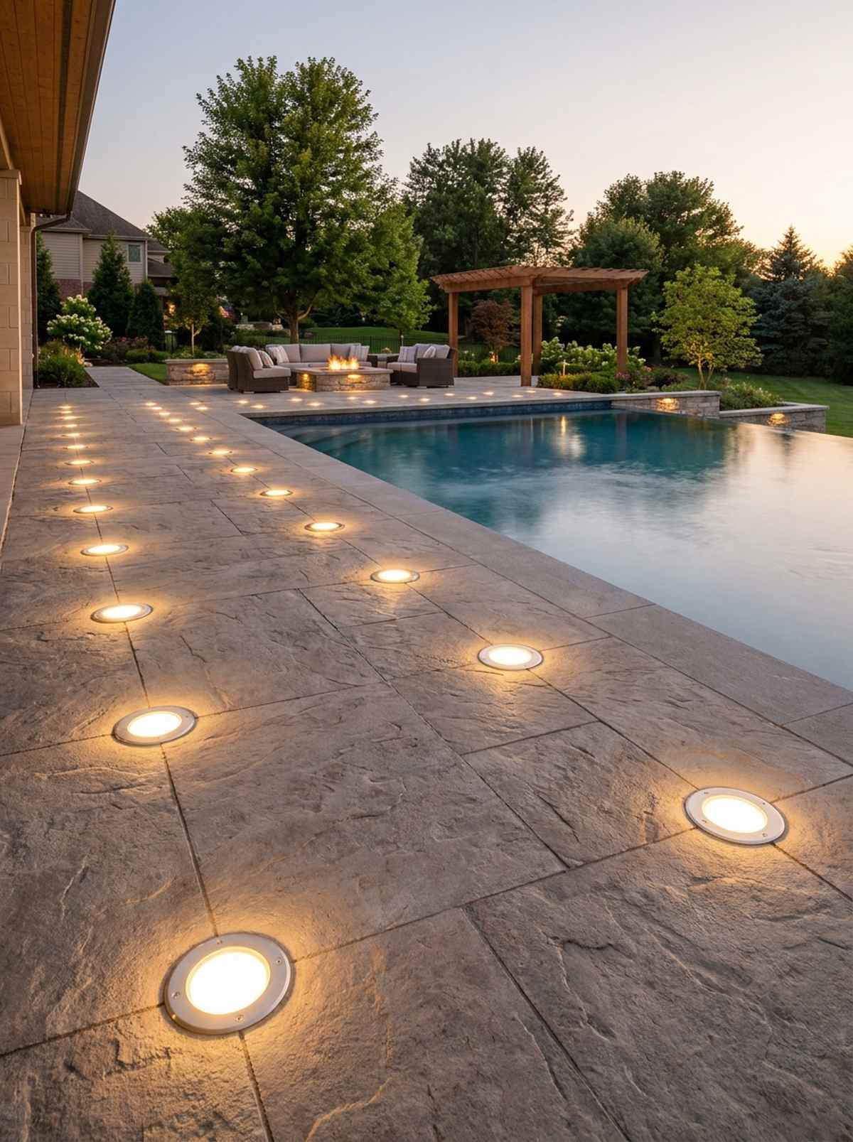 recessed hardscape lights