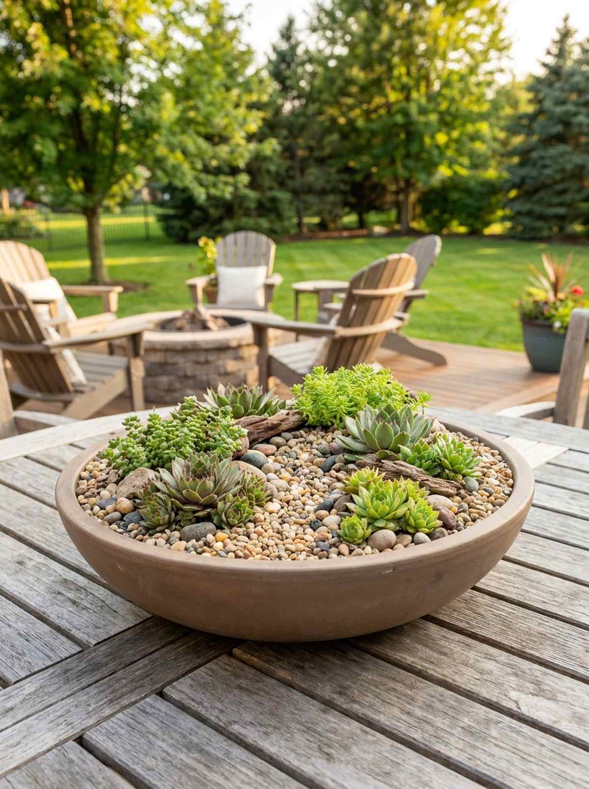 shallow bowl alpine scene