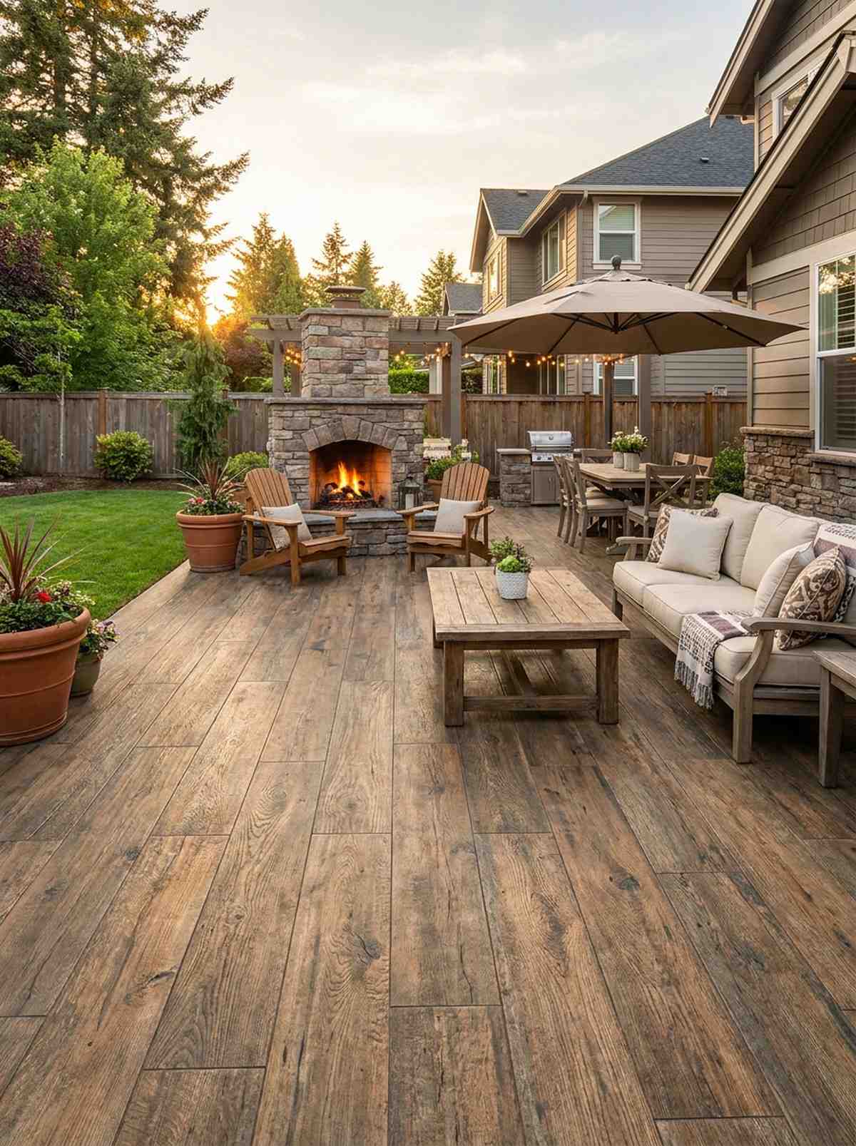 wood look porcelain tiles