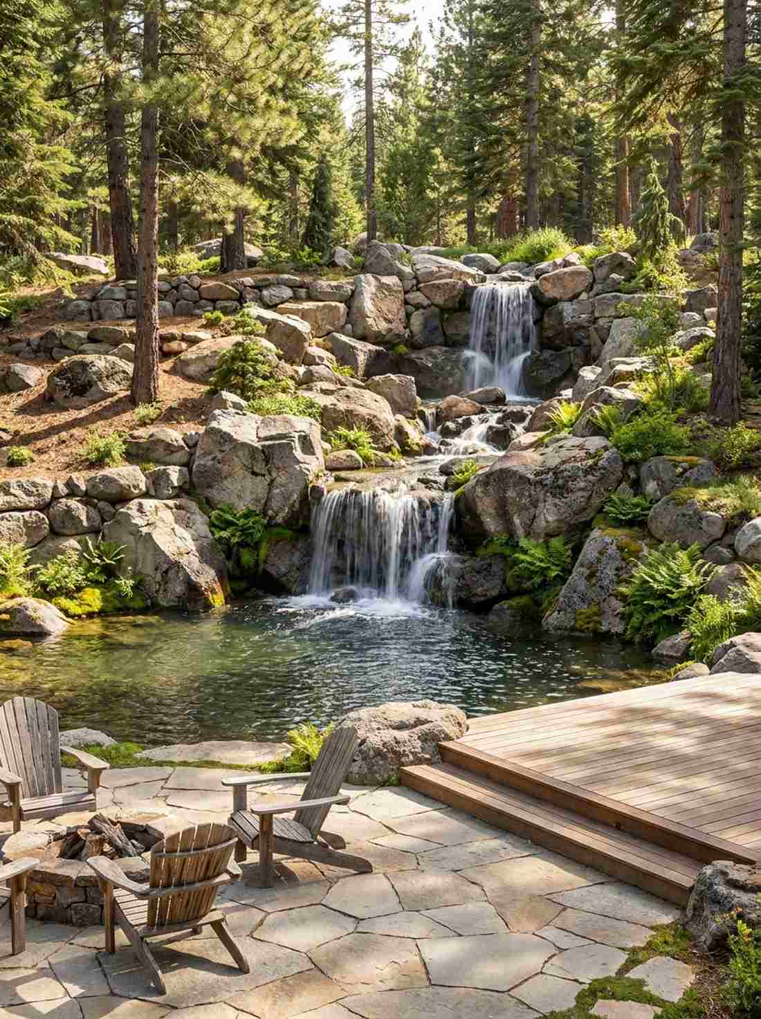 boulder cascade waterfalls