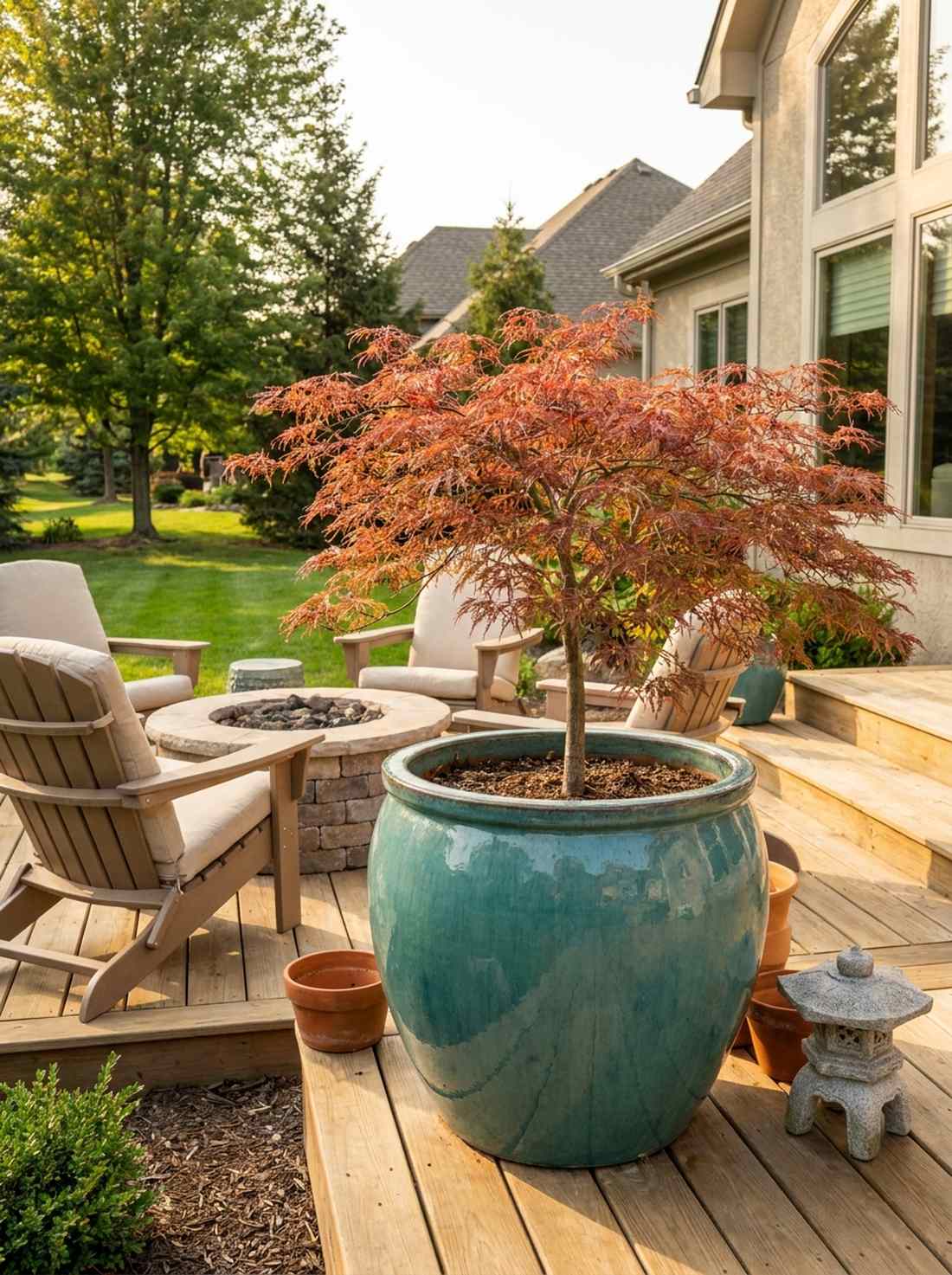 container maple for deck or patio