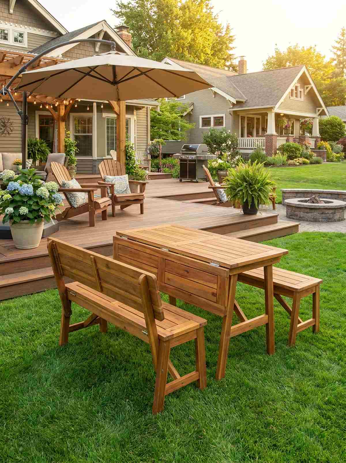 convertible bench tables