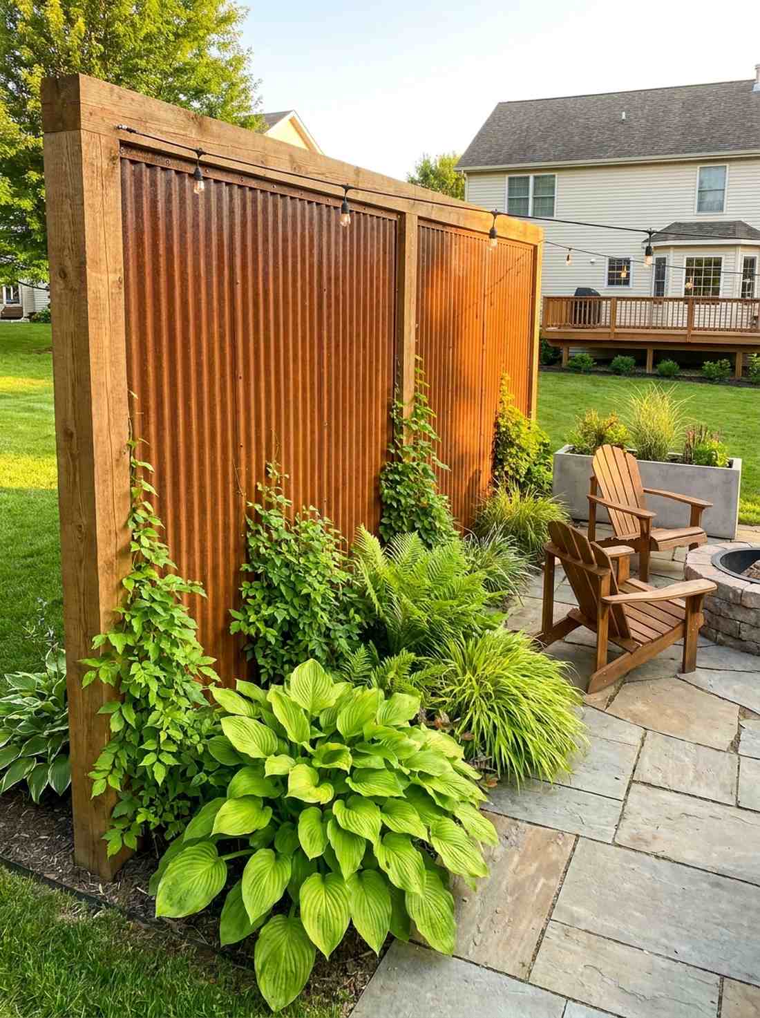 corrugated metal panels
