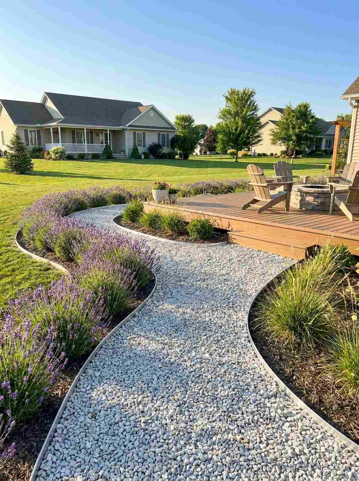 crushed stone walkways