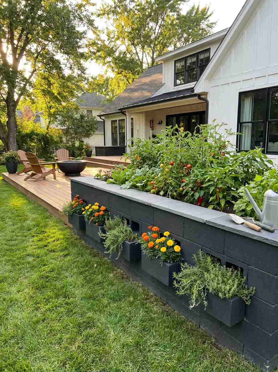 double height vegetable boxes