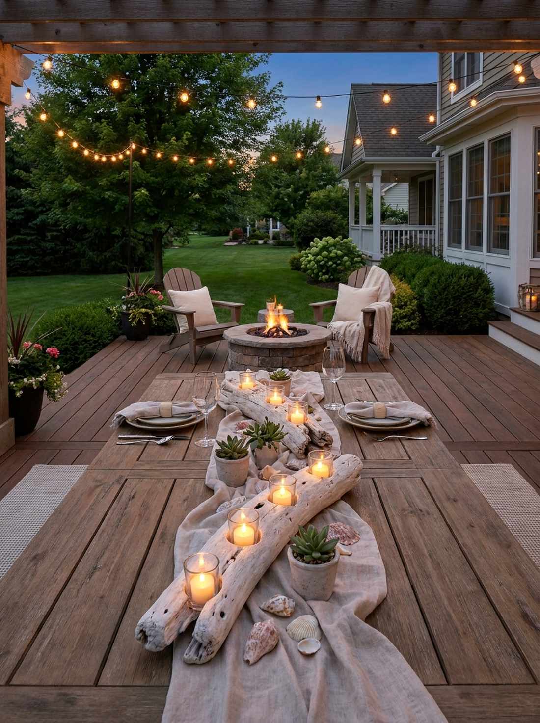 driftwood candle holders