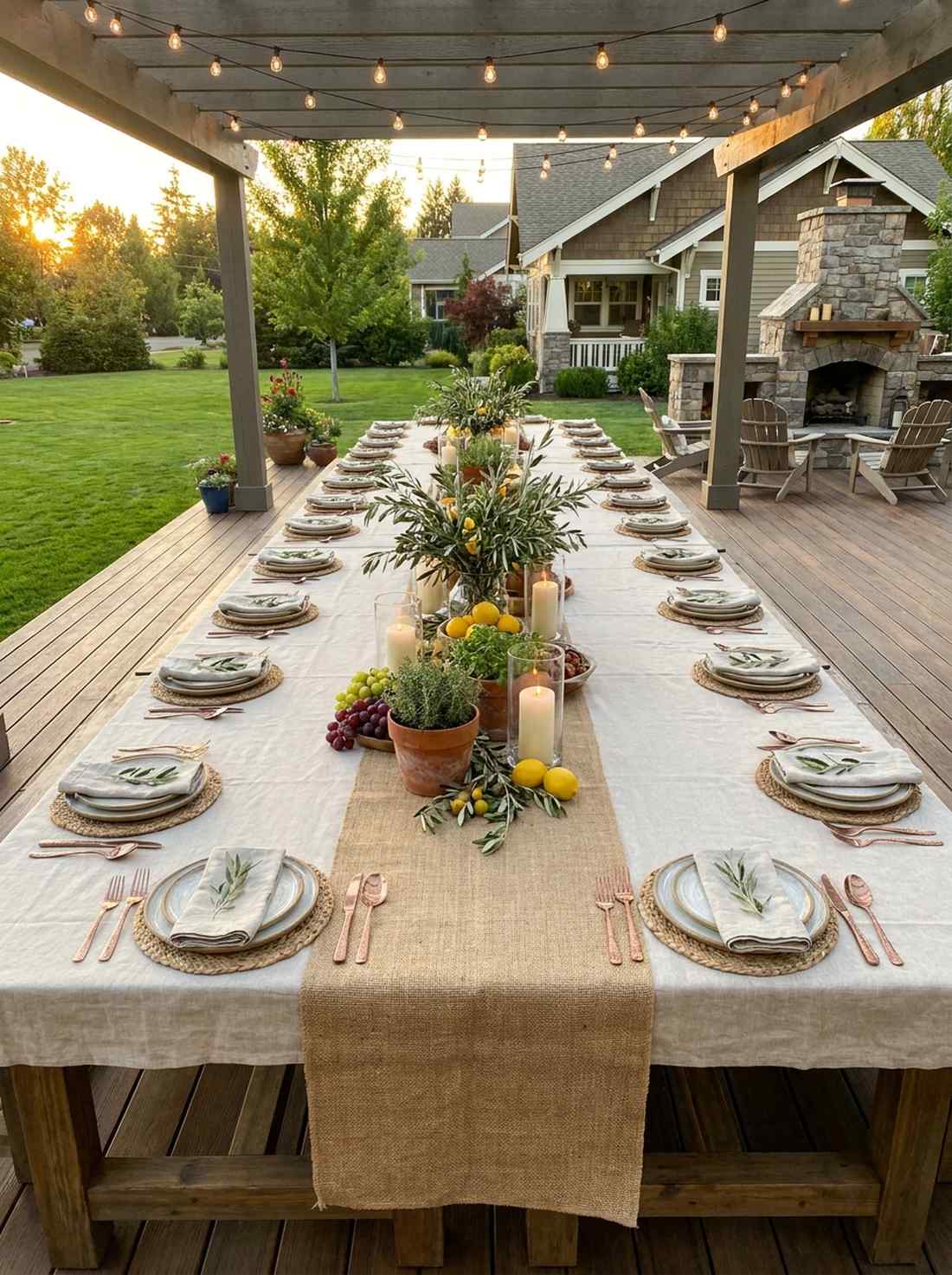 extendable dining table setup