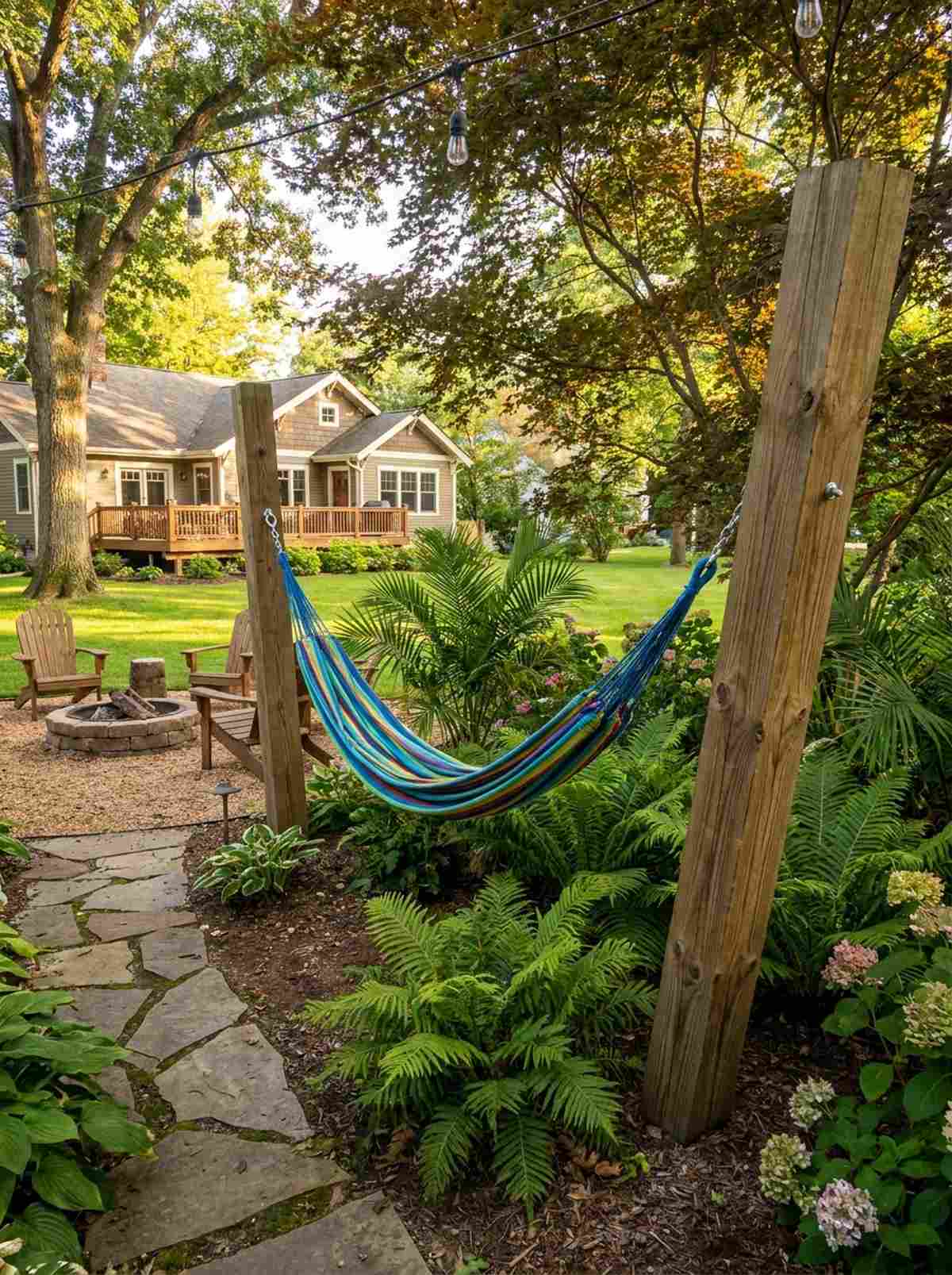 hammock nook with structural posts