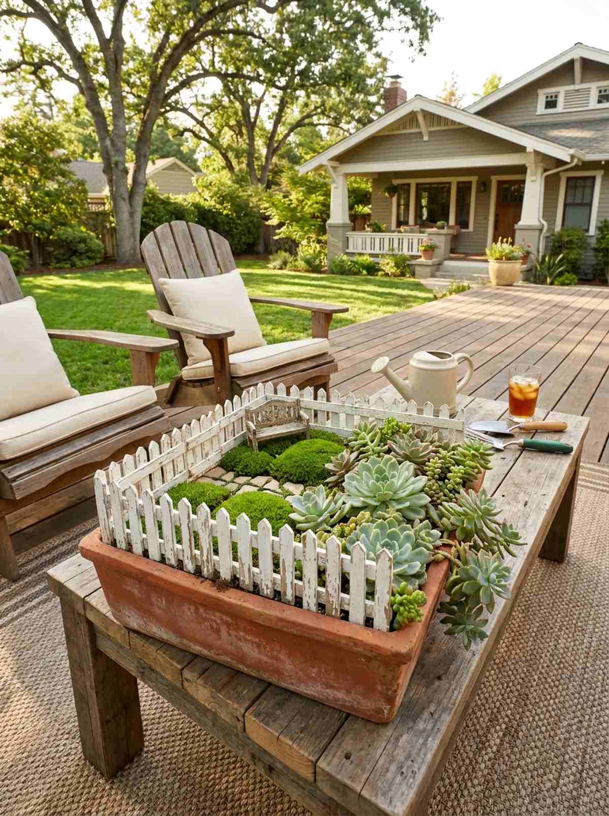 miniature picket fence boundary