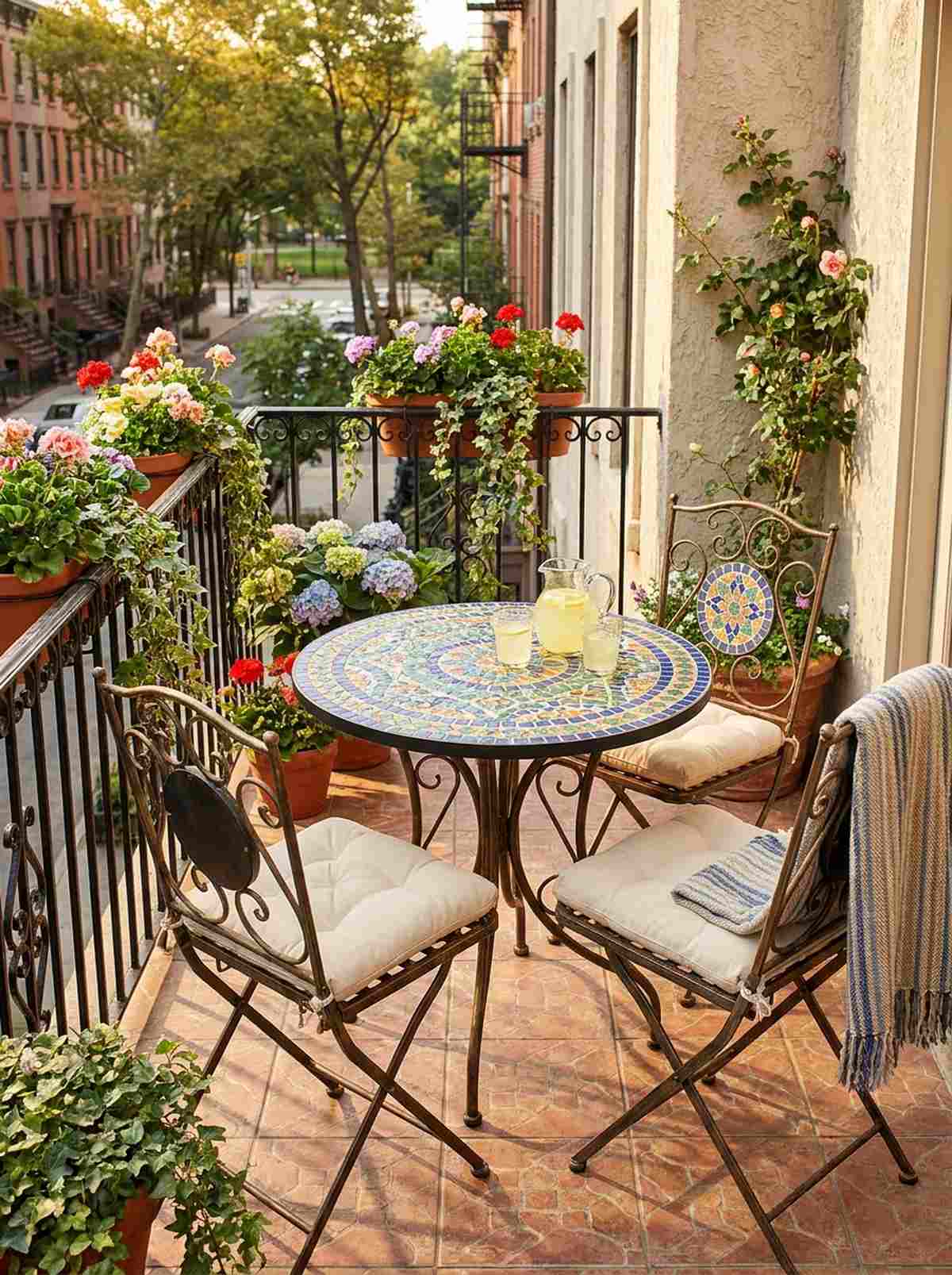 mosaic bistro round