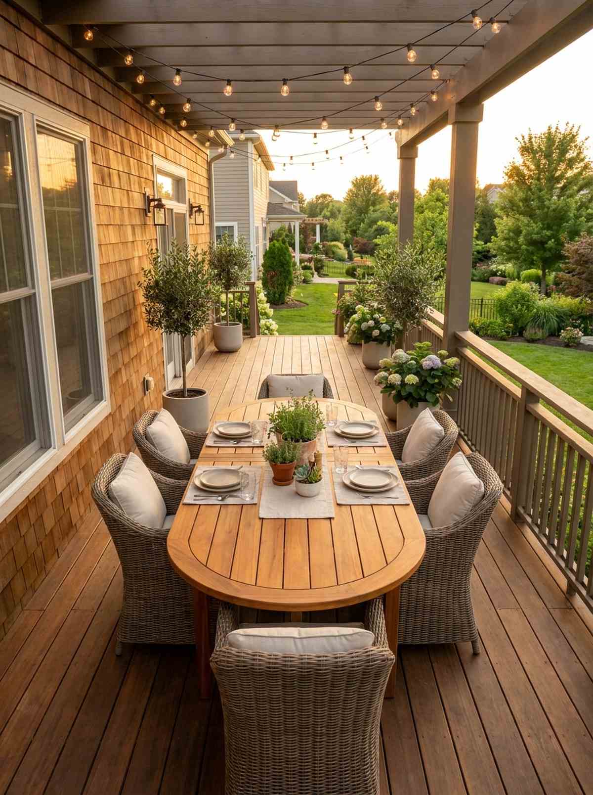 oval table for narrow patios