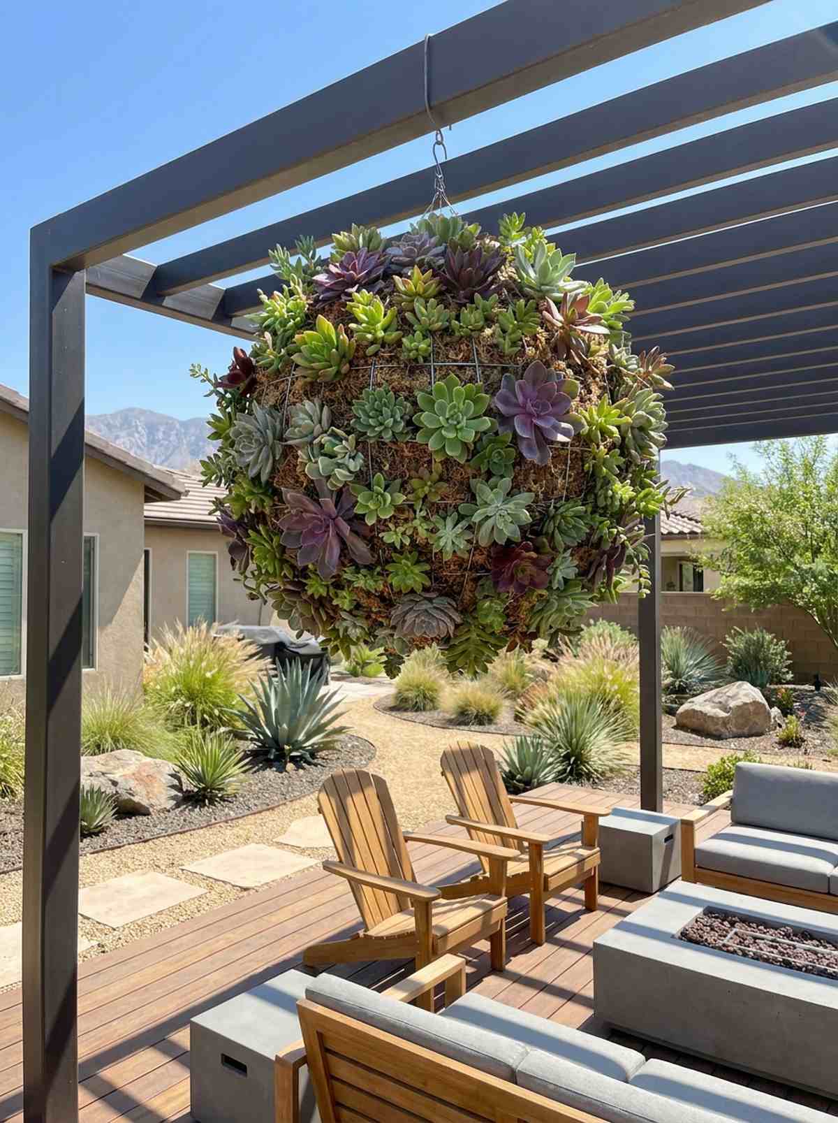 succulent sphere installations