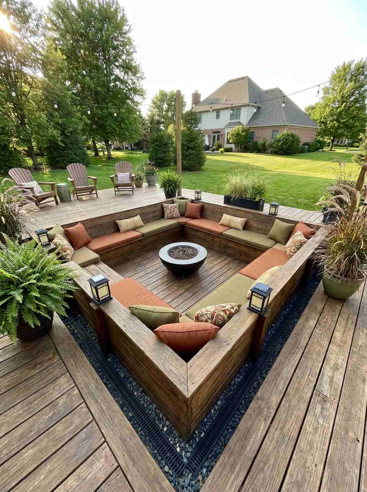 sunken seating pit