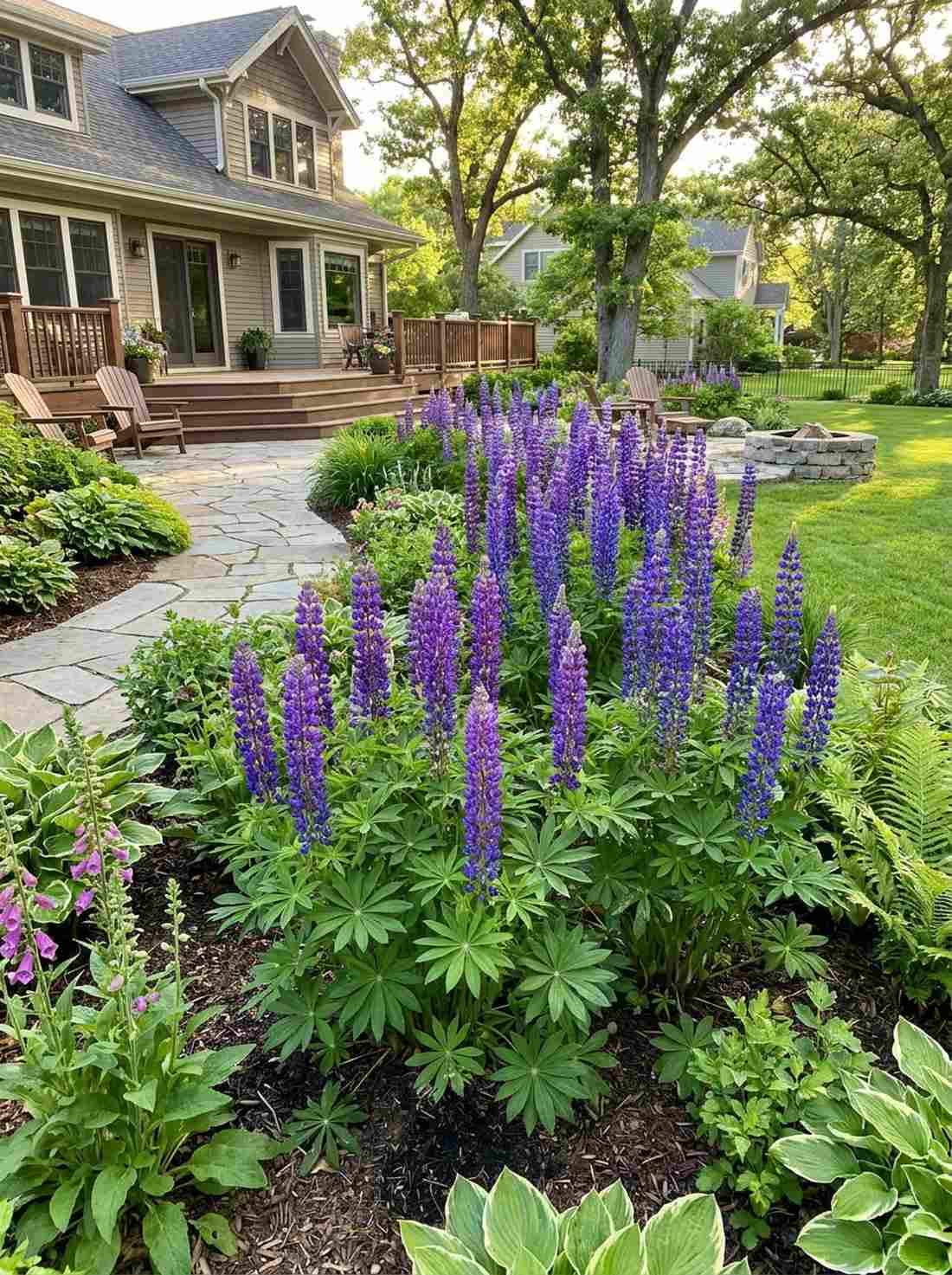 wild lupine vertical accents