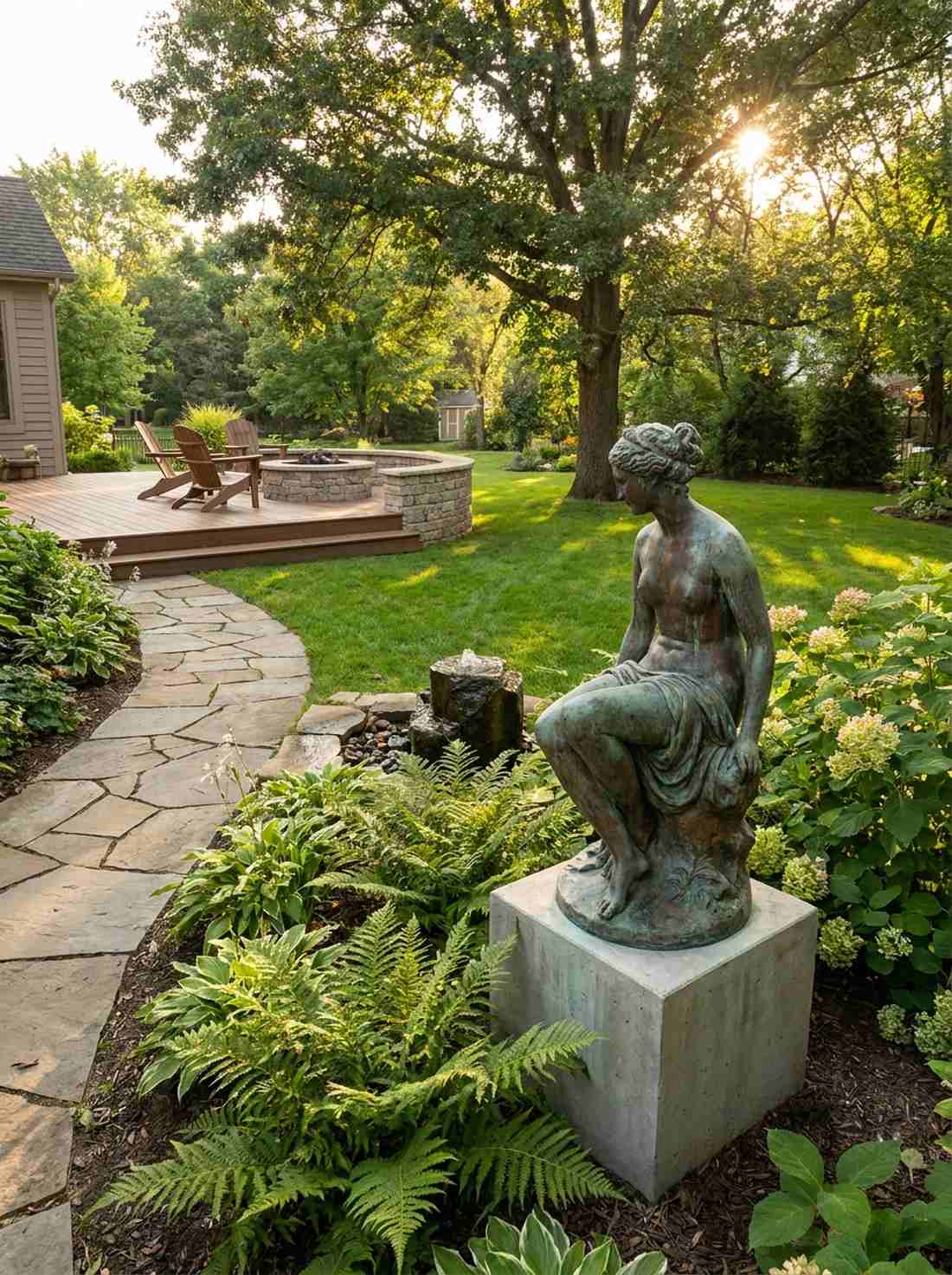 bronze figurative statue