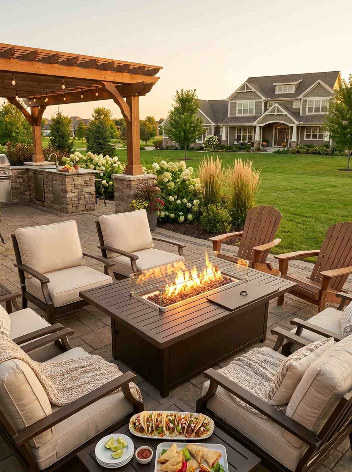 convertible fire table for year round use
