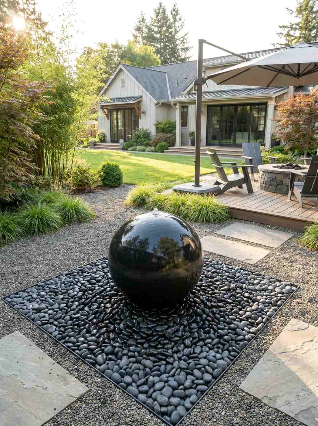 floating sphere fountains