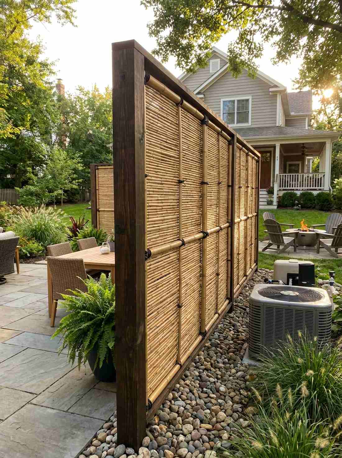 kenninjigaki bamboo sleeve fences