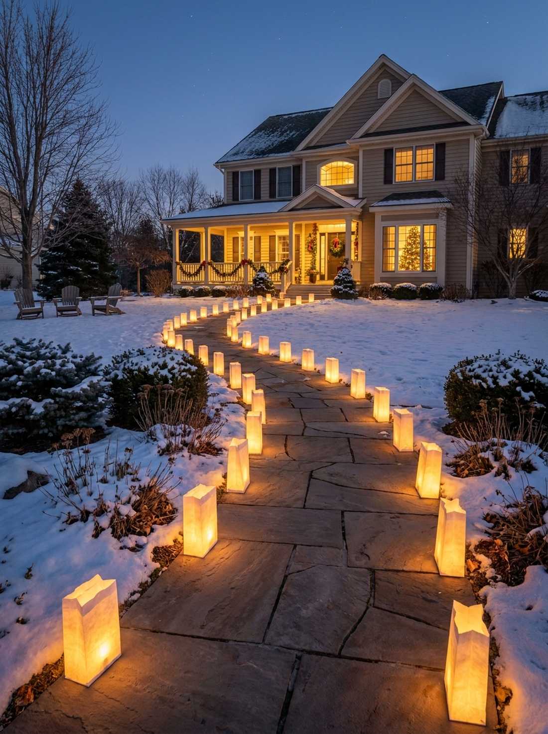 luminaria bag displays