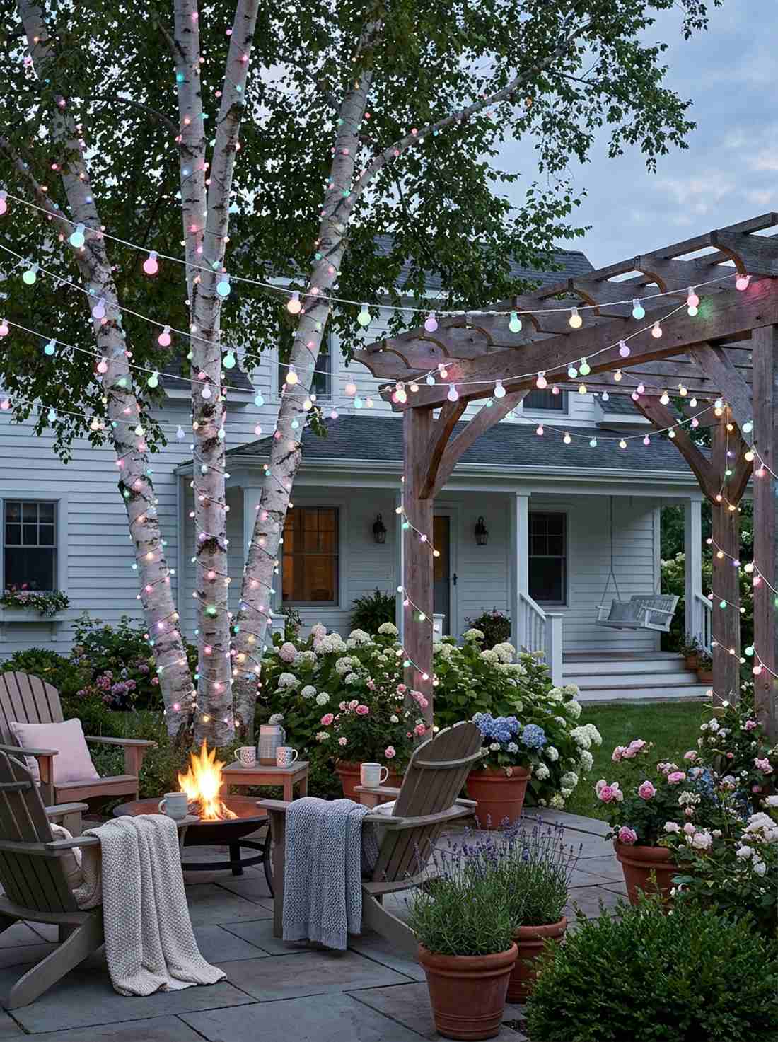 pastel cable matched lights