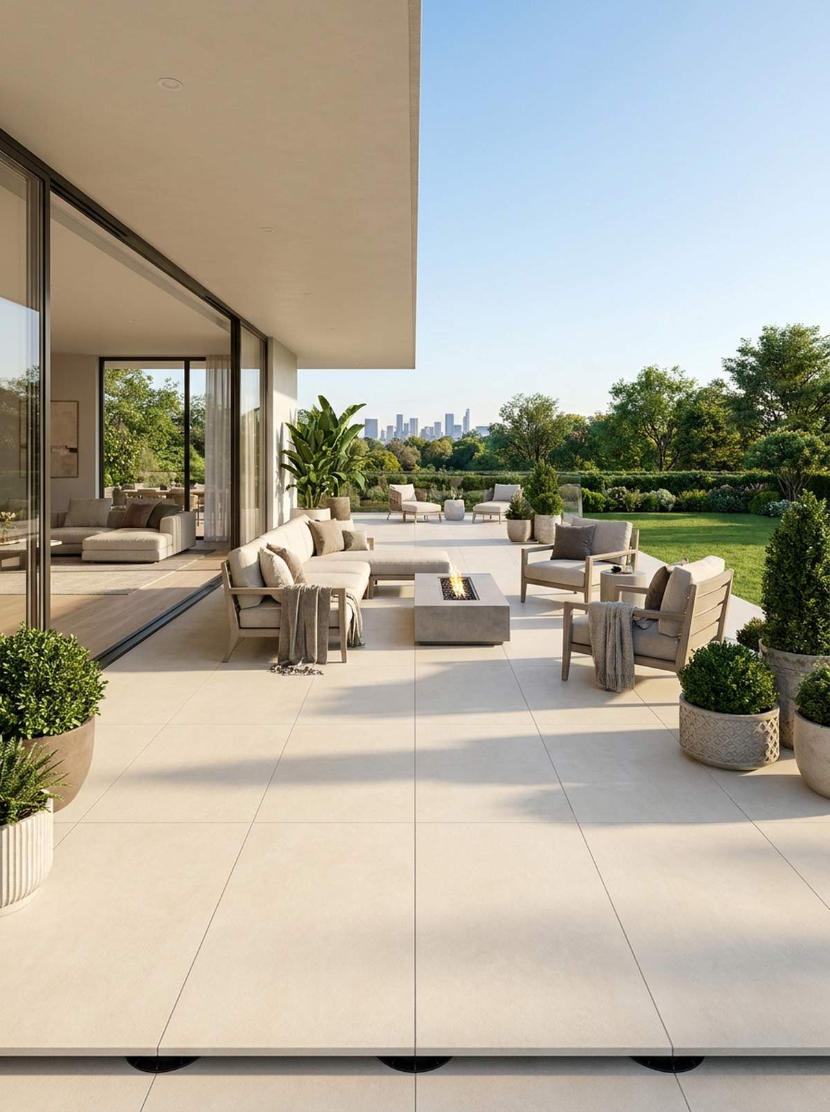porcelain slab terrace
