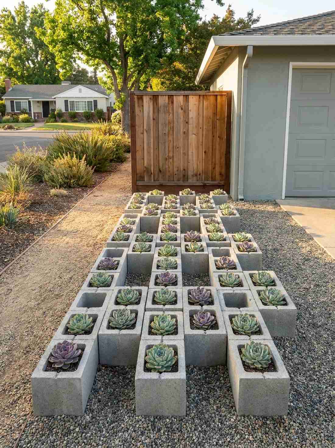 rectangular planter grid