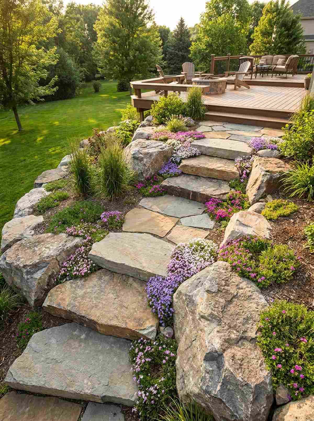 boulder garden stepping sequence