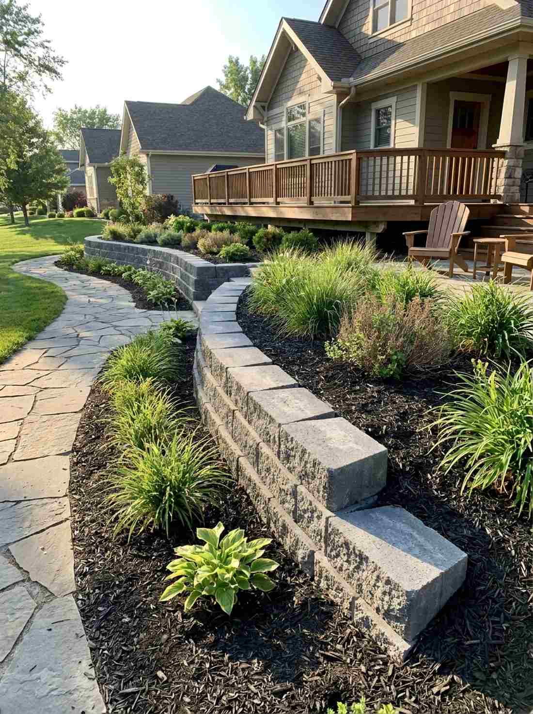 diagonal stepped edge