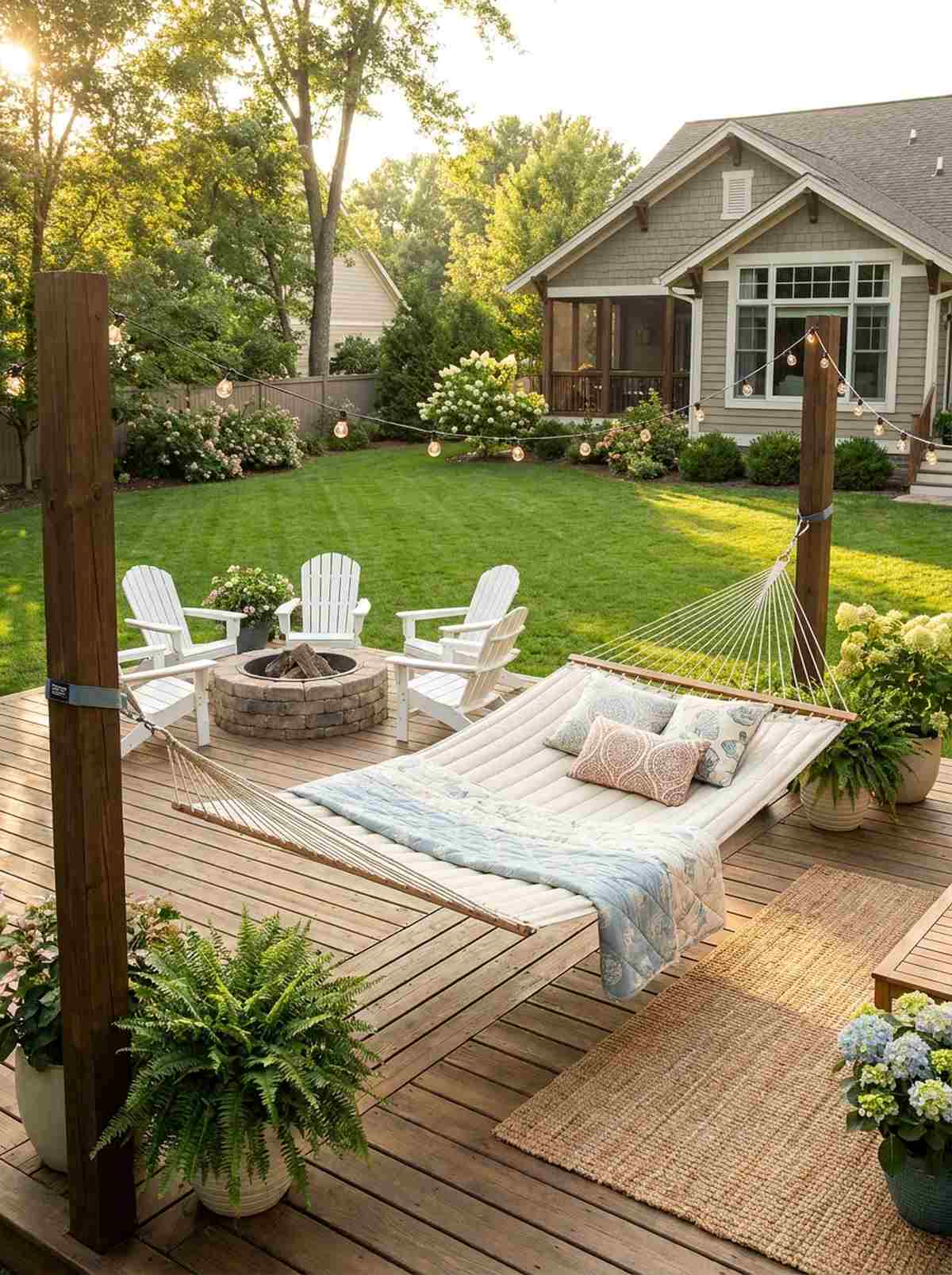 hammock between posts