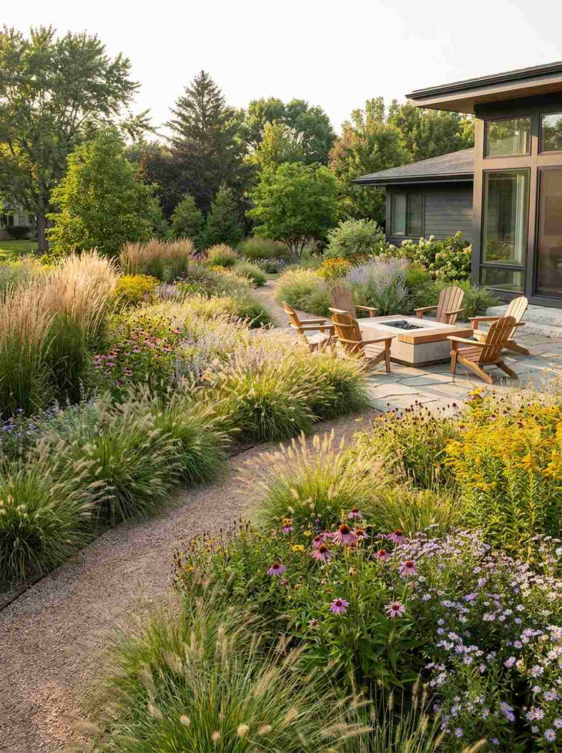 layered naturalistic planting